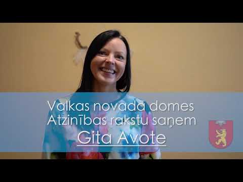 Valkas novada domes atzinības raksts - Gita Avote