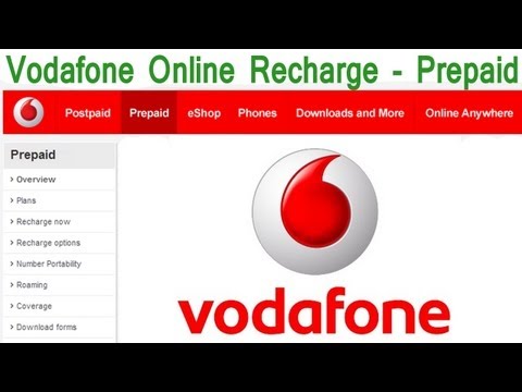 how to recharge vodafone online india
