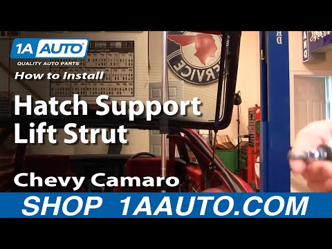 How To Install replace Rear Hatch Support Lift Struts 82-92 Chevy Camaro Pontiac Firebird 1AAuto.com