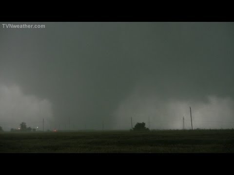 Birth of the 2.6-mile wide EF-5 tornado near El Reno, Oklahoma: May 31, 2013