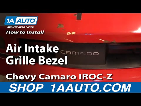 How To Install Repalce Air Intake Grille Bezel Chevy Camaro IROC-Z 1AAuto.com