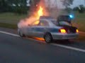 Brennender Streifenwagen / Burning Police Car