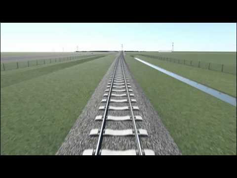 3d animatie Spoortraject VEZA - nieuwe spoorlijn Zeeland-Antwerpen