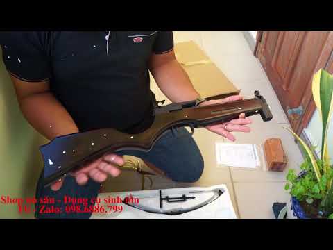 Đập hộp Nỏ săn cỡ nhỏ m3 báng dài, m3 mini crossbow