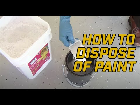 how to dispose a paint