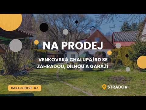 Video NA PRODEJ - Venkovská chalupa/RD se zahradou, dílnou a garáží v klidné obci Stradov