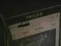 1947 Philco 47-1227 AM/FM console radio before repairs