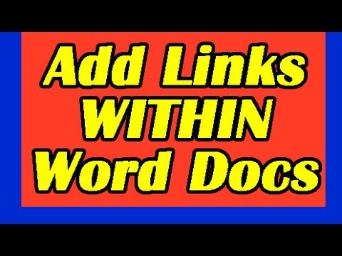 how to attach hyperlink in word