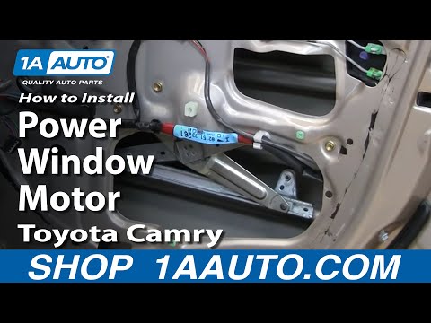 How To Install Replace Power Window Motor Toyota Camry 97-01 1AAuto.com