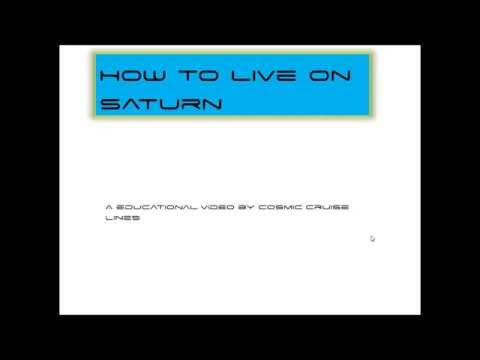 how to live on saturn