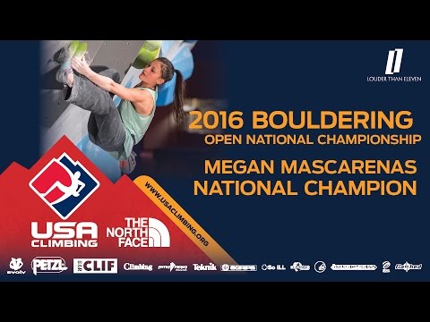 2016 Bouldering Open National Championship - Megan Mascarenas Championship Run