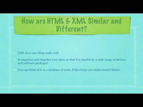 how to learn xml