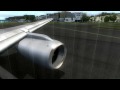Boeing 757 stormy takeoff @ Princess Juliana TNCM