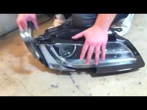 DIY How to dismantle Audi A5 headlight