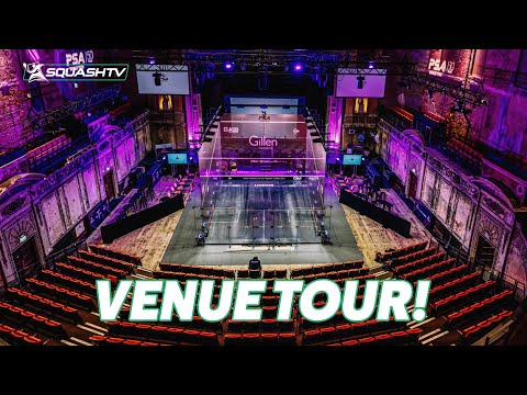 SQUASHTV arrives at Alexandra Palace ahead of the London Squash Classic 