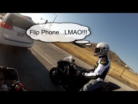 R6 - Tradegy strikes on the highway. Lady L loses one of her prize posessions...her beloved cell phone. I'd say may it rest in pieces but, someone found it before...