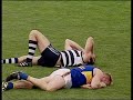 some of the best hard hits from australian rules football afl. americans take note that ''real men