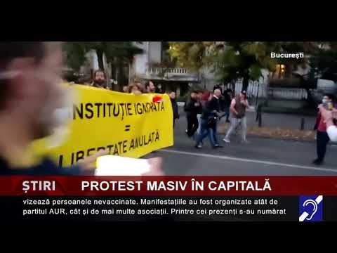 Protest masiv în Capitală