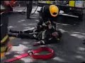 Backdraft explosion wounds firemen