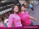 saxofonista cor de rosa