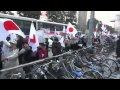 【福岡】フジテレビ抗議デモにまたもや右翼街宣車が乱入（2012.01.09）