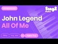 All of Me (Female Key - Karaoke Demo) John Legend All of Me (Female Key - Karaoke Demo) John Legend