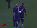 the france football team's world cup problems worsened on sunday as players refused to train following a dispute on the practice field in knysna, one day after nicolas anelka was sent home for insulting the coach. (june 20)