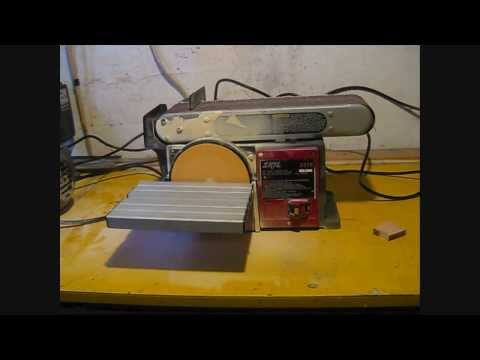 how to belt sand a table