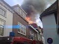 Grote brand boven café La Strada in Goes