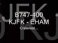 Boeing 767-300ER - EHAM-KEWR