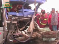 tres muertos y una decena de heridos en múltiple accidente