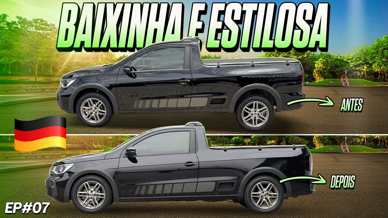 Saveiro 2026 ganhou kit de coilover da alemanha!