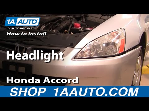 How To Install Replace Headlight Honda Accord 03-07 – 1AAuto.com