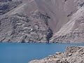Landing on Usoy dam (Sarez Lake)
