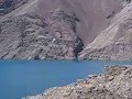 Landing on Usoy dam (Sarez Lake)