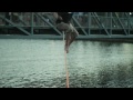 A waterline we set up two days in a row at South Lake Union Park in Seattle, WA. See nwslackline.org for the specific beta on location and rigging. Many thanks to everyone who came out and gave it a try, from experienced slackers to a Belgian houseguest who had never once set foot on a line!