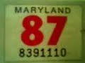 Maryland Personalized License Plate TIRES 5