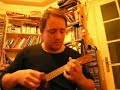 oy chanukah, traditionnal song, there's a wonderful record by the klezmer conservatory band dedicated to chanukah.

oy chanukah oy chanukah, a yontif a sheiner
a lustiker a freylicher nito noch a zeyner
alle nacht in dreydlech shpiln mir
zudik hesse latkes essen mir
geshvinder tsindt kinder
di chanukah lichtelech on
zol yeder bazunder bazingen dem vunder
un tantzen freylech in kohn (2x) 

here quickly played here on a 50's martin soprano ukulele.
http://www.ukulele.fr/
