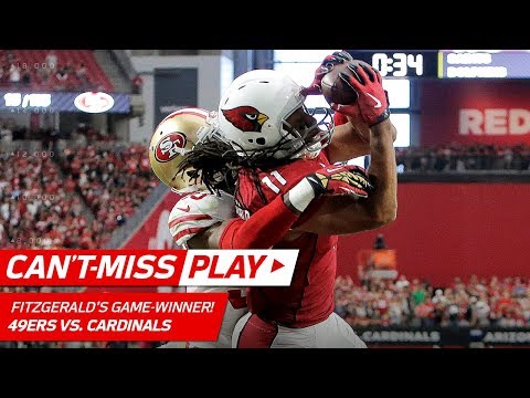 Video: Larry Fitzgerald's Leaping TD Catch for the WIN! | Can't-Miss Play | NFL Wk 4 Highlights