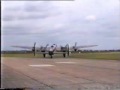 Avro Lancaster start up, take off and display at Duxford