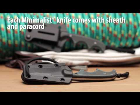 CRKT Folts Minimalist Tanto Fixed Neck Knife  w/ Micarta (Bead Blast PLN) 2386