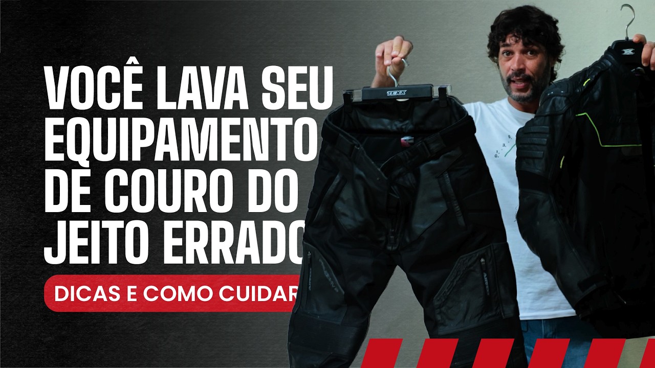 Você lava seu equipamento de couro do jeito errado | Dicas e como cuidar
