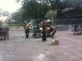 Saints go marching in live in Jackson Square