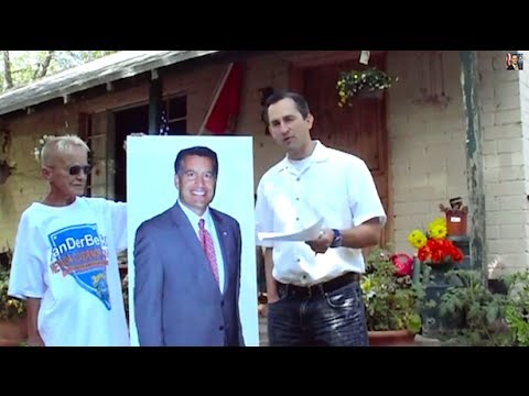 man - A fringe candidate for Nevada governor debated a cardboard cutout of his incumbent opponent about the Cliven Bundy standoff with federal agents in a video p...