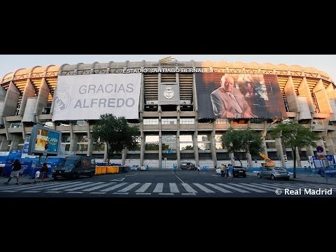 La imagen de Alfredo Di Stéfano, en el Santiago Bernabéu La imagen de Alfredo Di Stéfano, en el Santiago Bernabéu