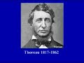 Thoreau on Civil disobedience
