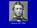 Thoreau on Civil disobedience