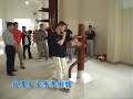 Master Edmund Fong demonstrated Wooden Dummy in Fushan 2007