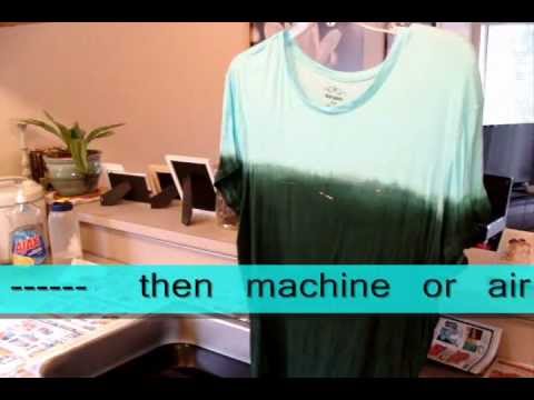 how to dye your own t shirt
