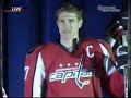 The Washington Capitals unveil their new red, white, and blue uniforms.